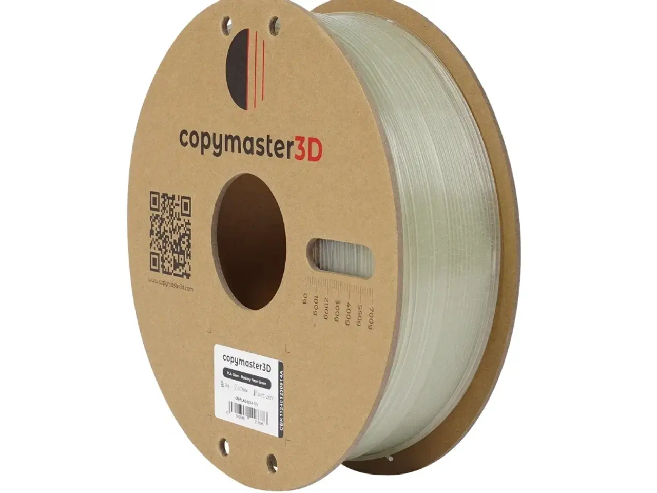 Billede 1 - COPYMASTER3D - PLA Glow - Mystery Neon Green - 1.75mm - 1kg