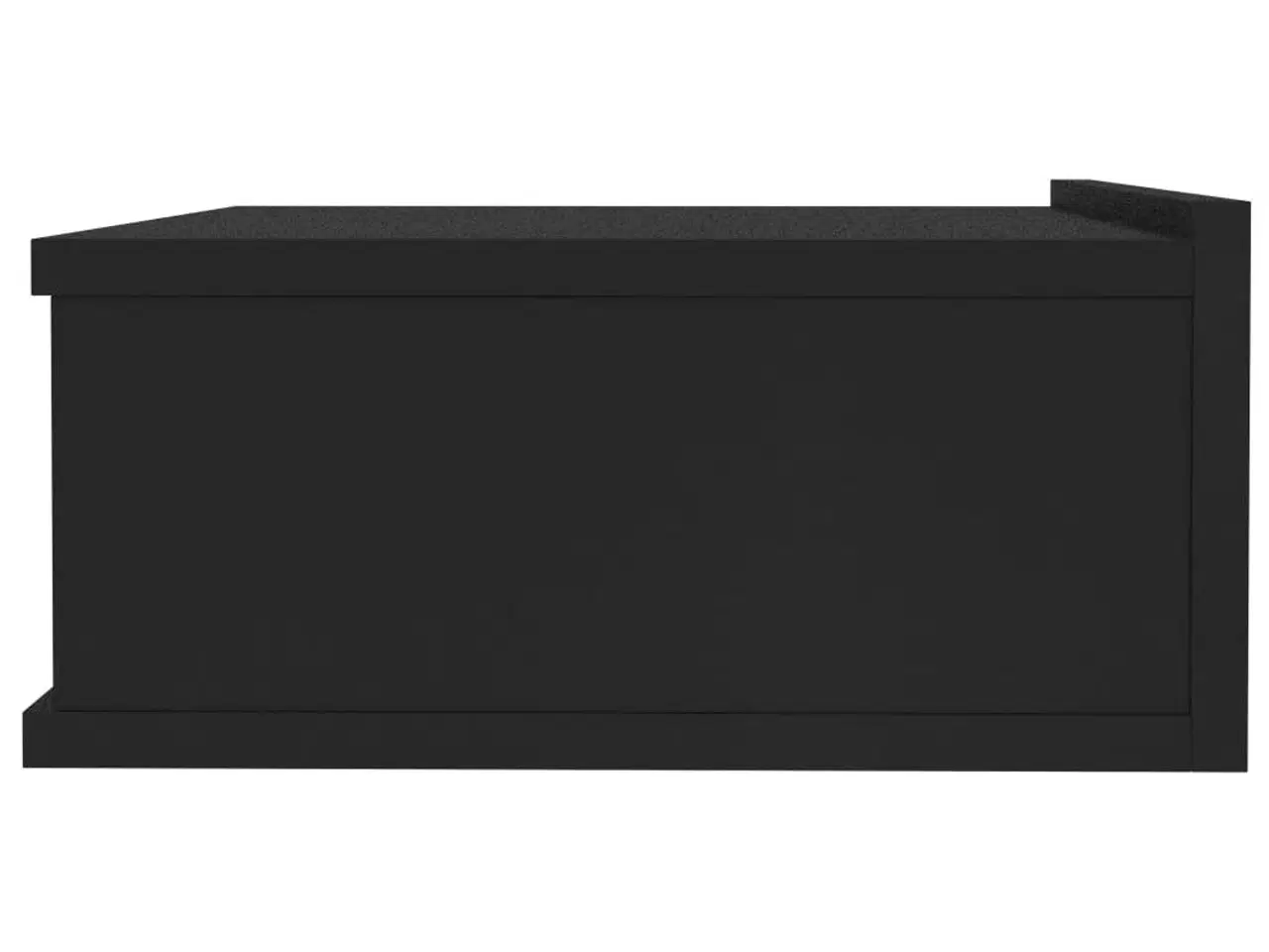 Billede 5 - Svævende natborde 2 stk. 40 x 30 x 15 cm konstrueret træ sort