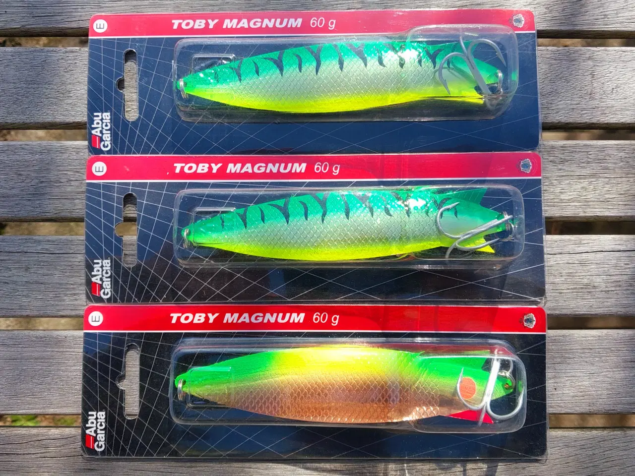 Billede 1 - 3 stk. Nye Abu Toby Magnum 60g 