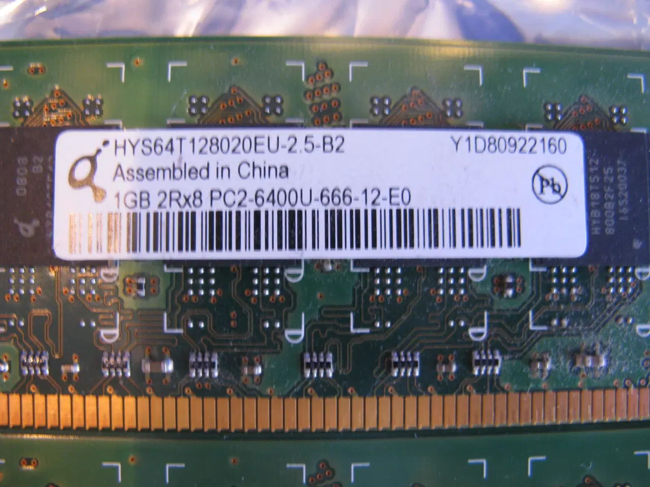 Billede 2 - pc2-6400, 3gb, DDR2 SDRAM