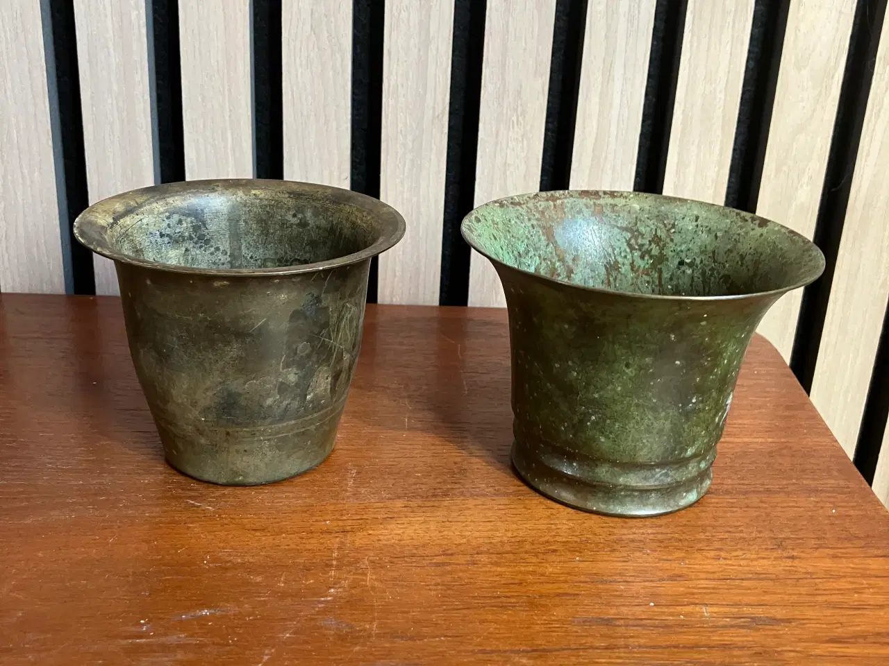 Billede 2 - Antikke bronze bæger -vaser 