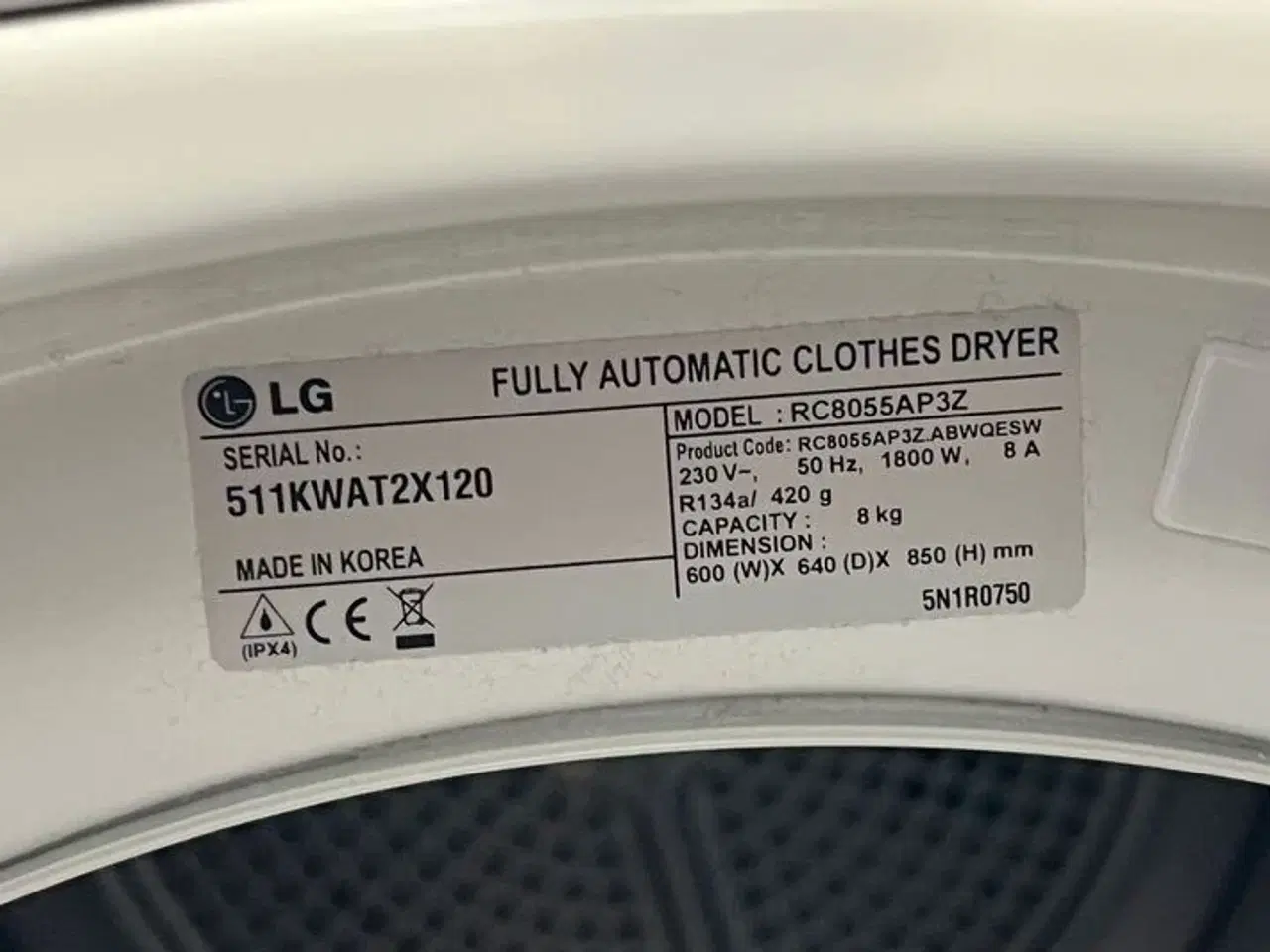 Billede 3 - LG - tørretumbler