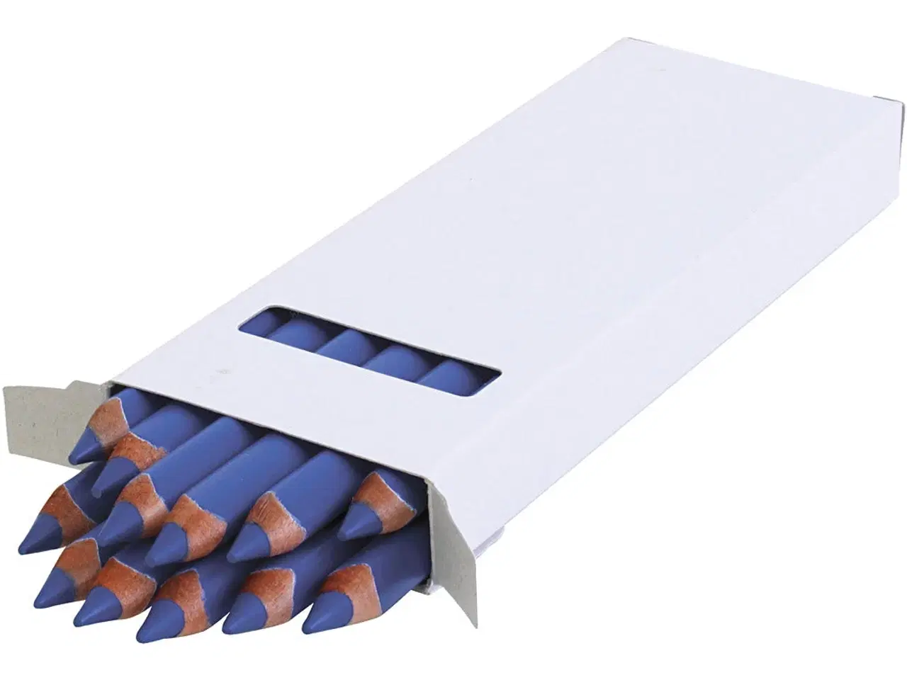 Billede 1 - Edu Kraftige Farveblyanter - 12 stk. i blå