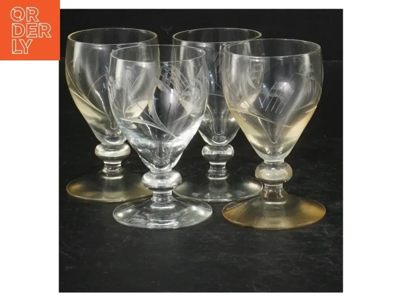 Billede 1 - Holmegaard Bygholm portvinsglas (str. 4 styk. ø. 4,5. cm. længde, 8 cm)