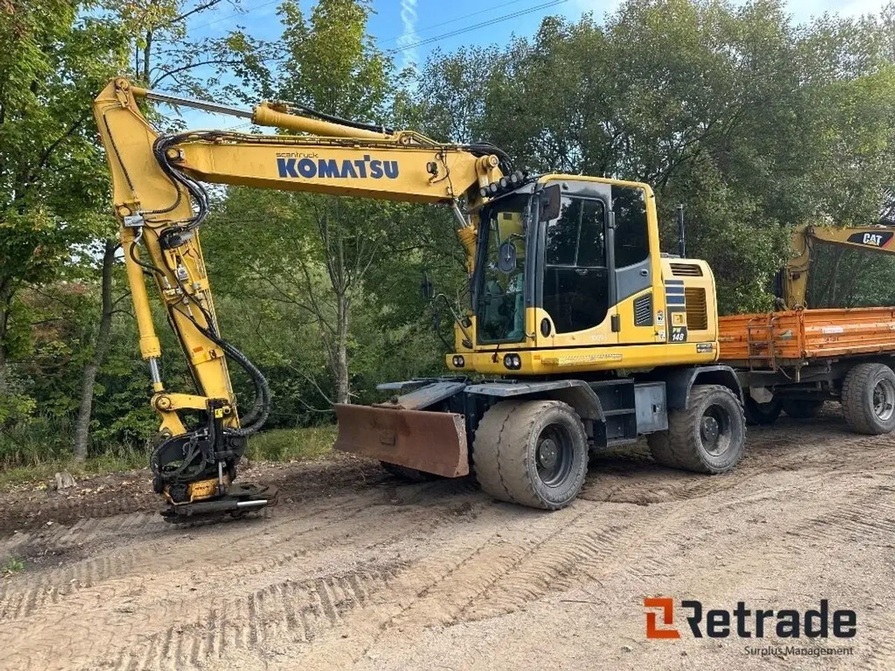 Billede 2 - Komatsu PW148 – 10 med vogn