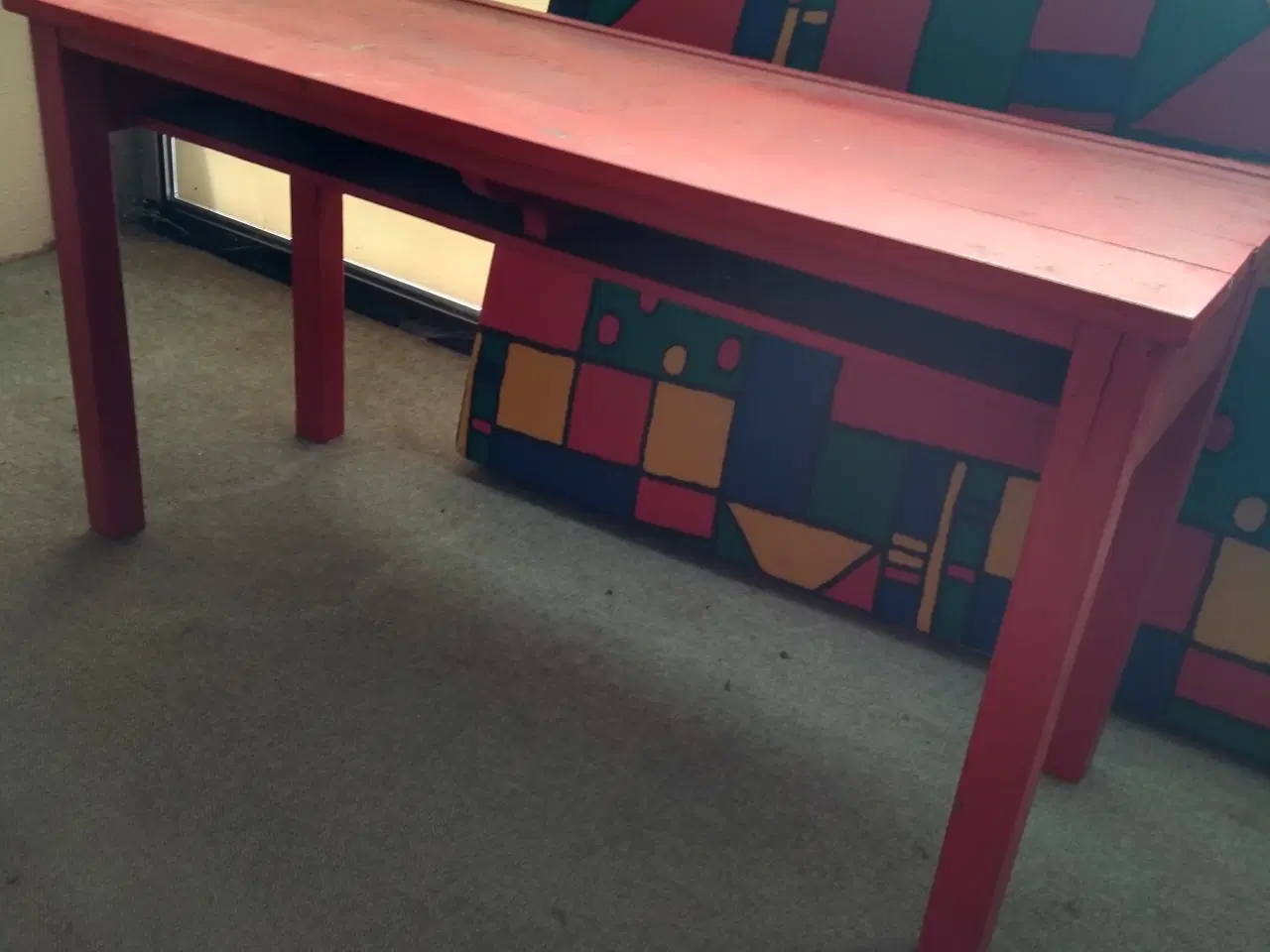 Billede 1 - Skolebord med 2 små stole