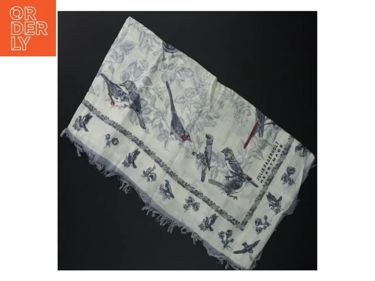 Billede 4 - Kvadratisk tørklæde med fugleprint fra ALT (str. 86x86 cm)