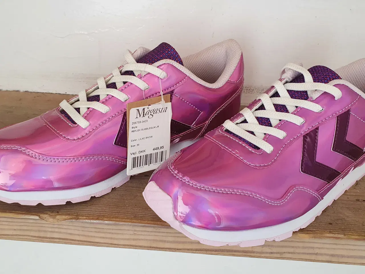 Billede 1 - Helt nye pink Hummel Reflex bubblegum sneakers