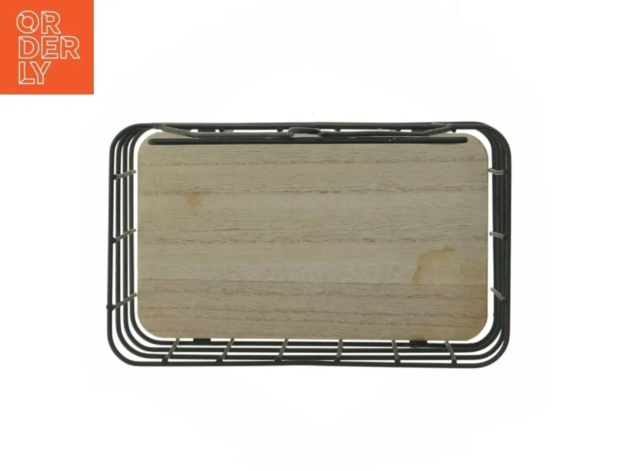 Billede 4 - Metaltråds kurv med skilt (str. 24x21 cm)