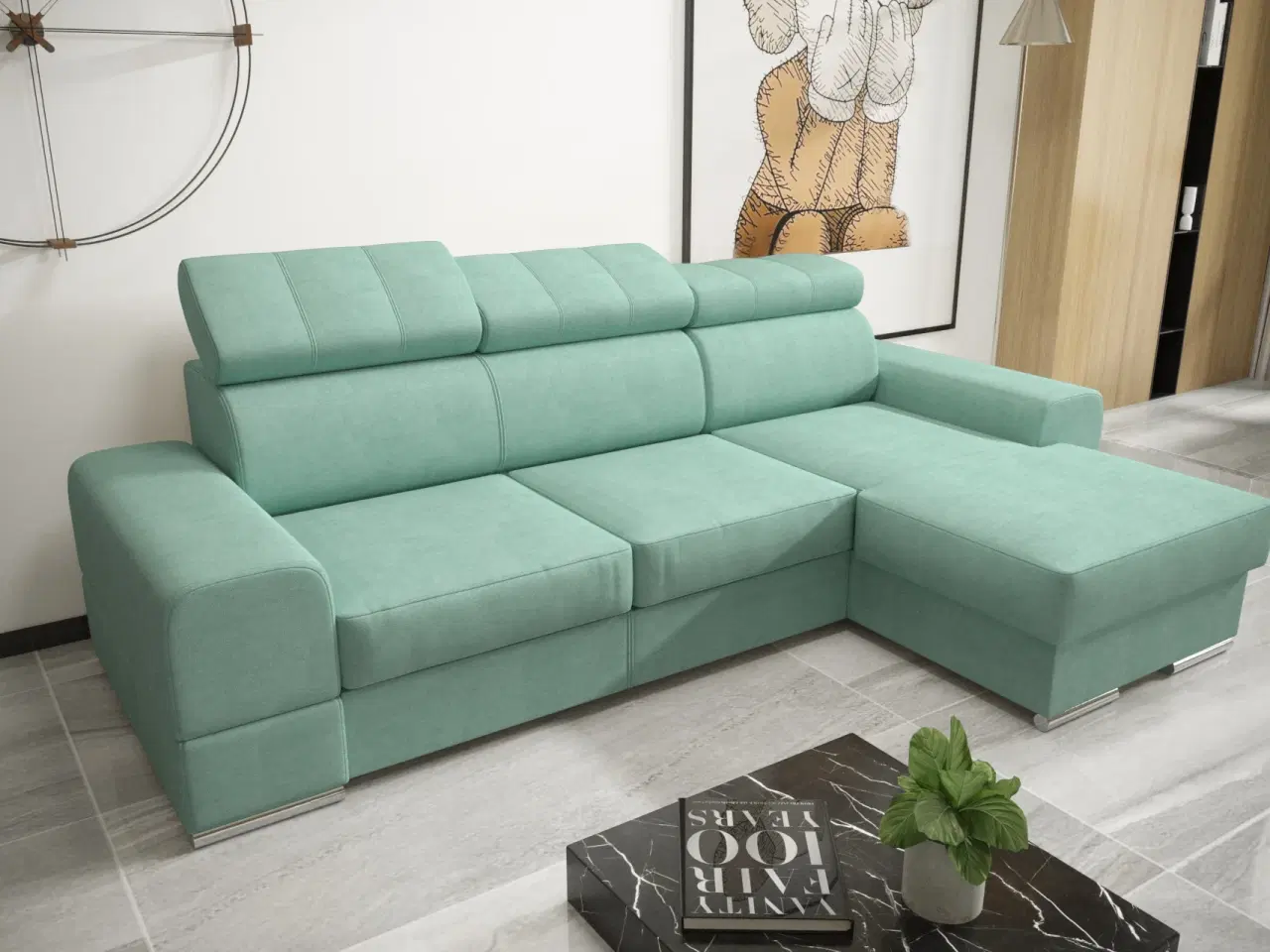 Billede 6 - ROYALS MINI HJØRNESOFA MED SOVEFUNKTION 260×160