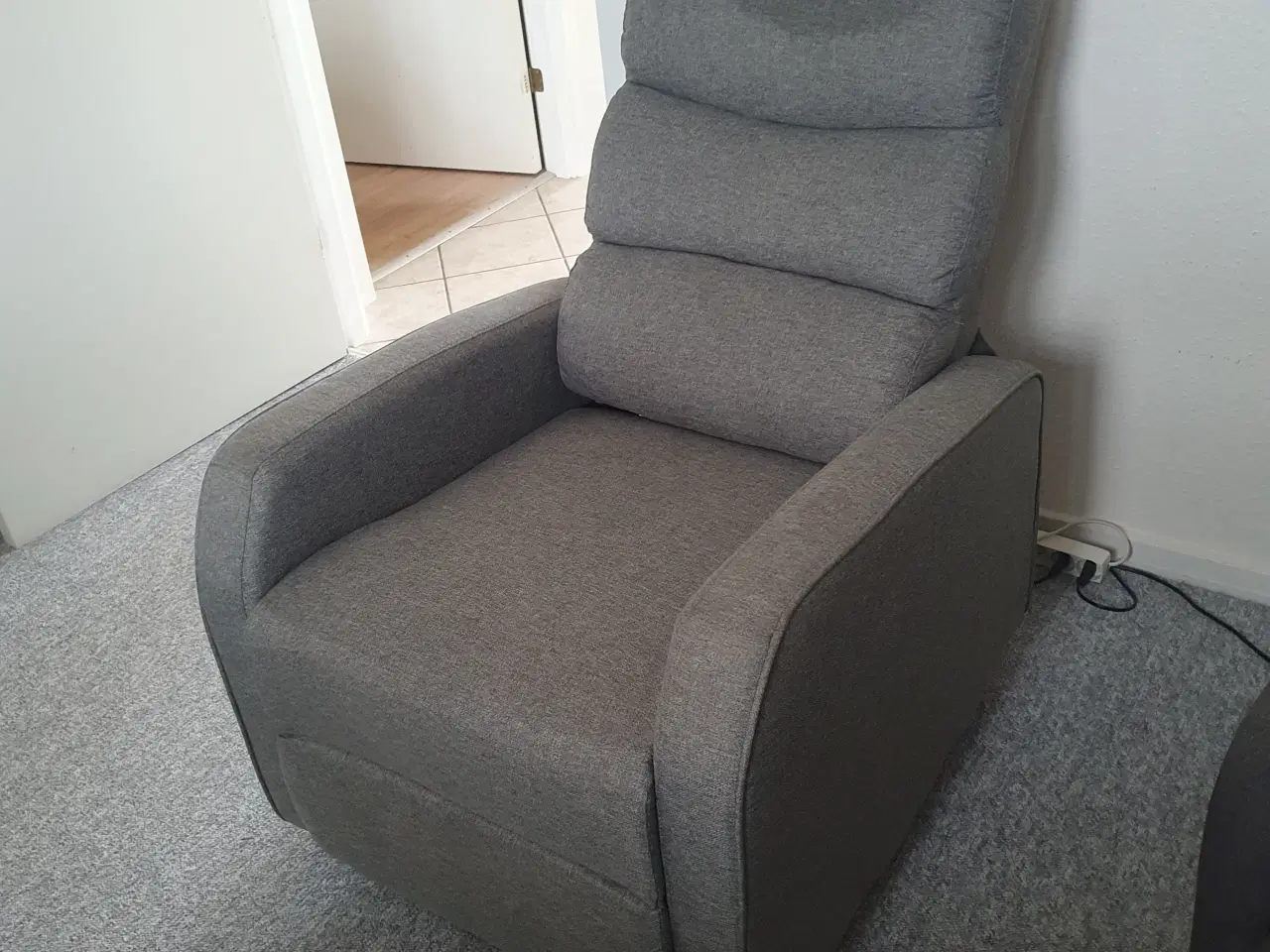 Billede 1 - Grå recliner lænestol