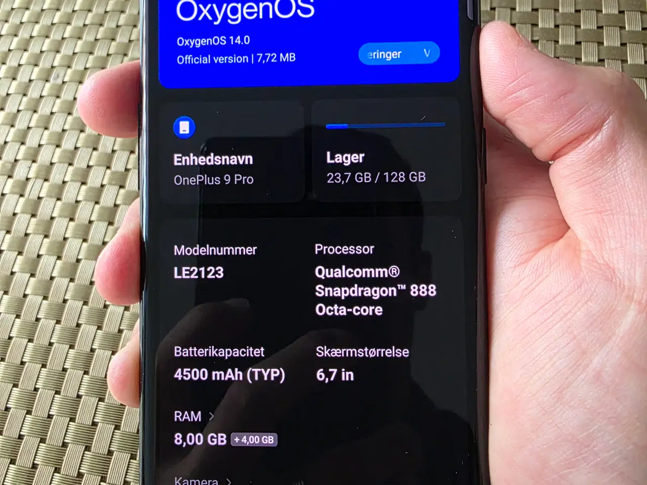Billede 1 - OnePlus 9 Pro – 128GB / 8GB RAM