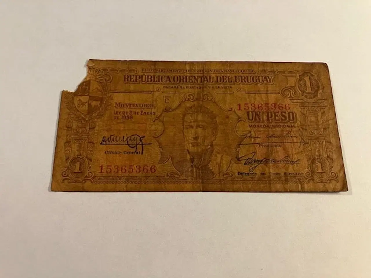 Billede 1 - Un Peso Uruguay 1938