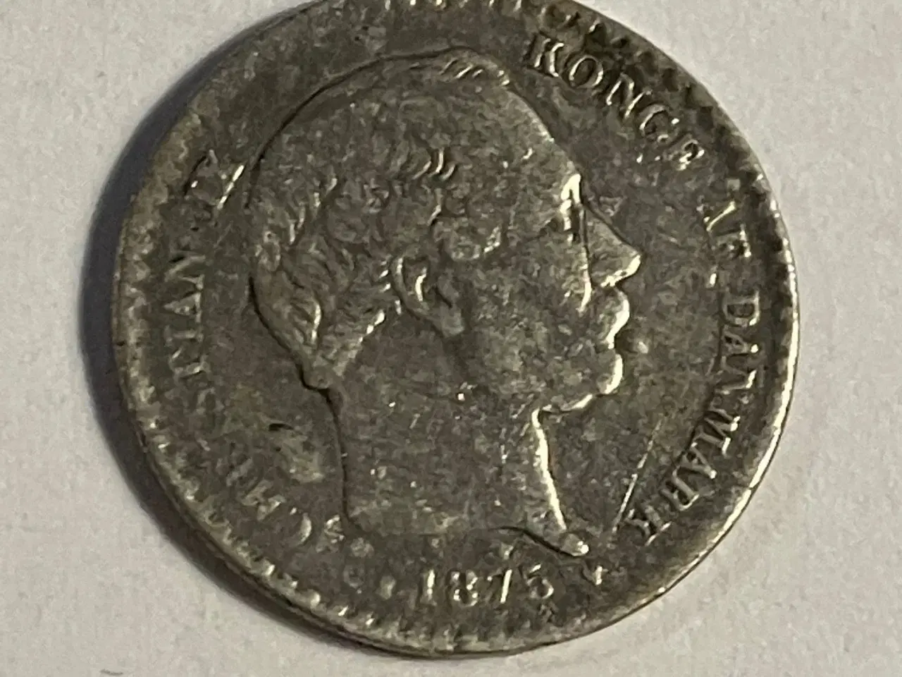 Billede 1 - 10 øre 1875 Danmark
