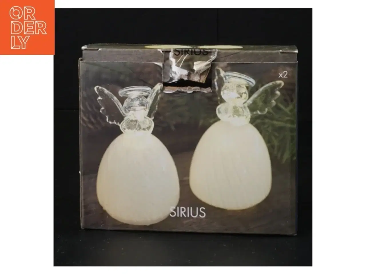 Billede 3 - Glaskunst englelys fra Sirius (str. 14 x 11 cm)