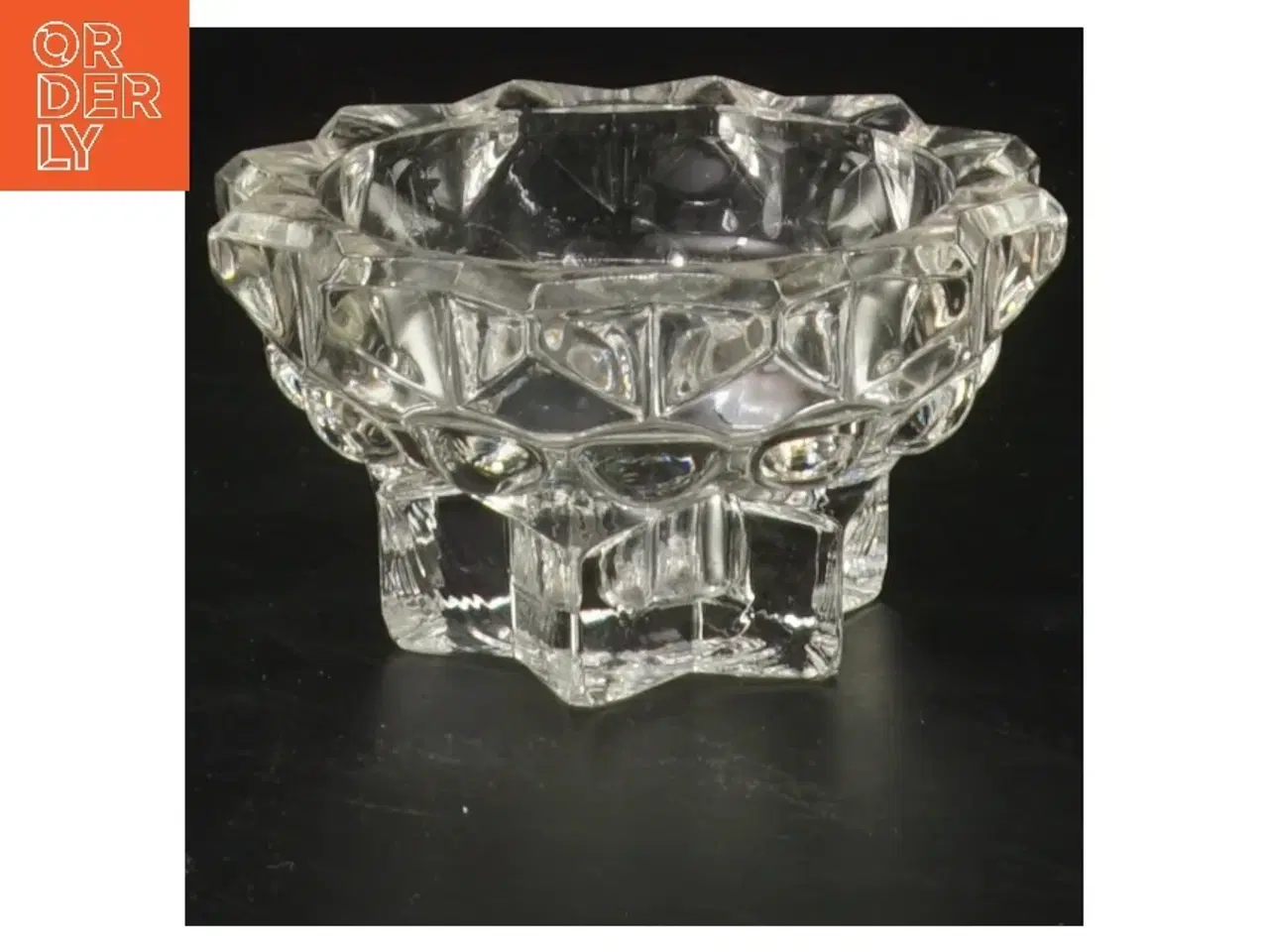 Billede 1 - Glas lysestage (str. Ø 9 cm)