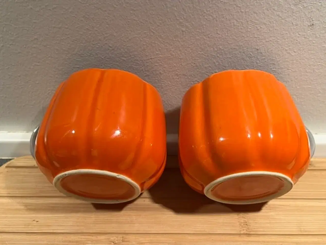 Billede 4 - Unikke Græskarkrus med Perlemorsfinish på hanken