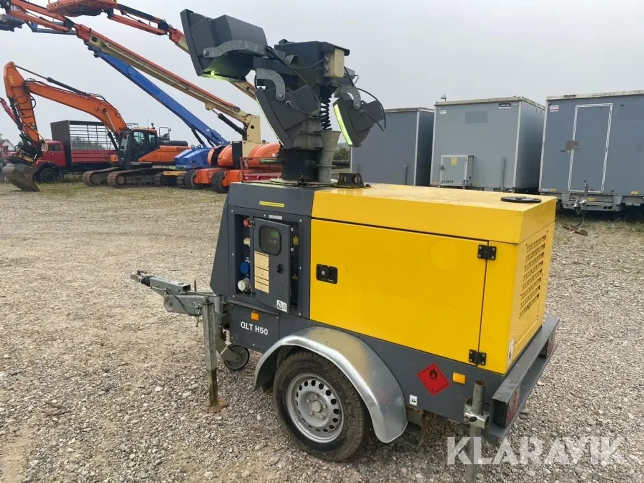 Billede 4 - Generator Atlas Copco QLT H50 med lystårn 9 meter