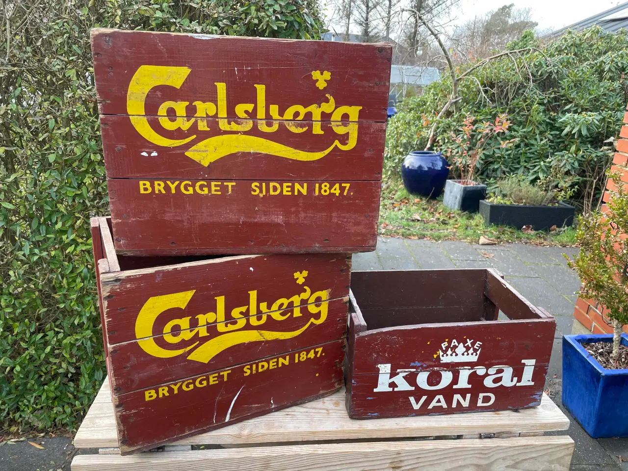 Billede 1 - Retro ølkasser - Carlsberg og Koral Vand