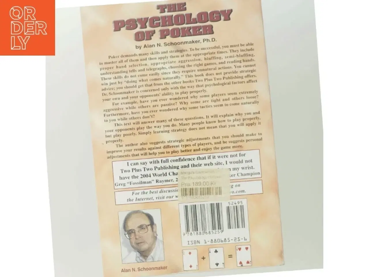 Billede 3 - The Psychology of Poker af Alan N. Schoonmaker (Bog)