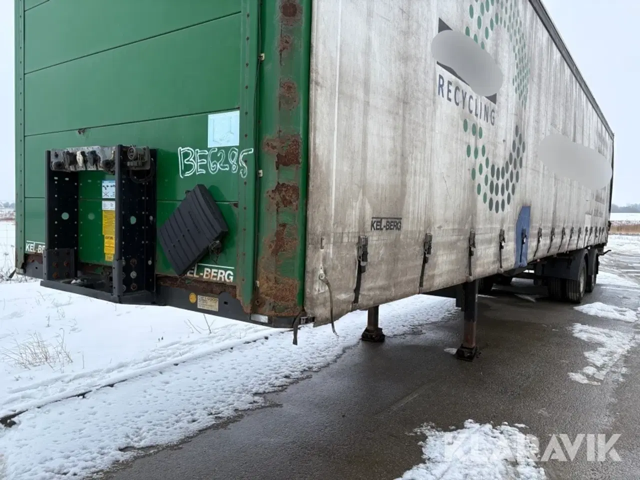 Billede 6 - Gardintrailer med liftbagsmæk Kel-Berg D510V PRSSL20-tri-sys