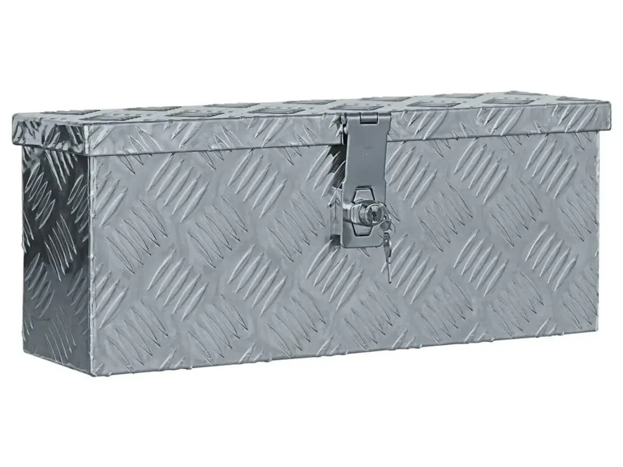Billede 1 - Aluminiumskasse 48,5 x 14 x 20 cm sølvfarvet