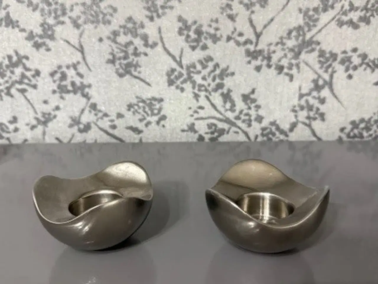 Billede 1 - Georg Jensen Bloom Fyrfadsstager – 2 stk.