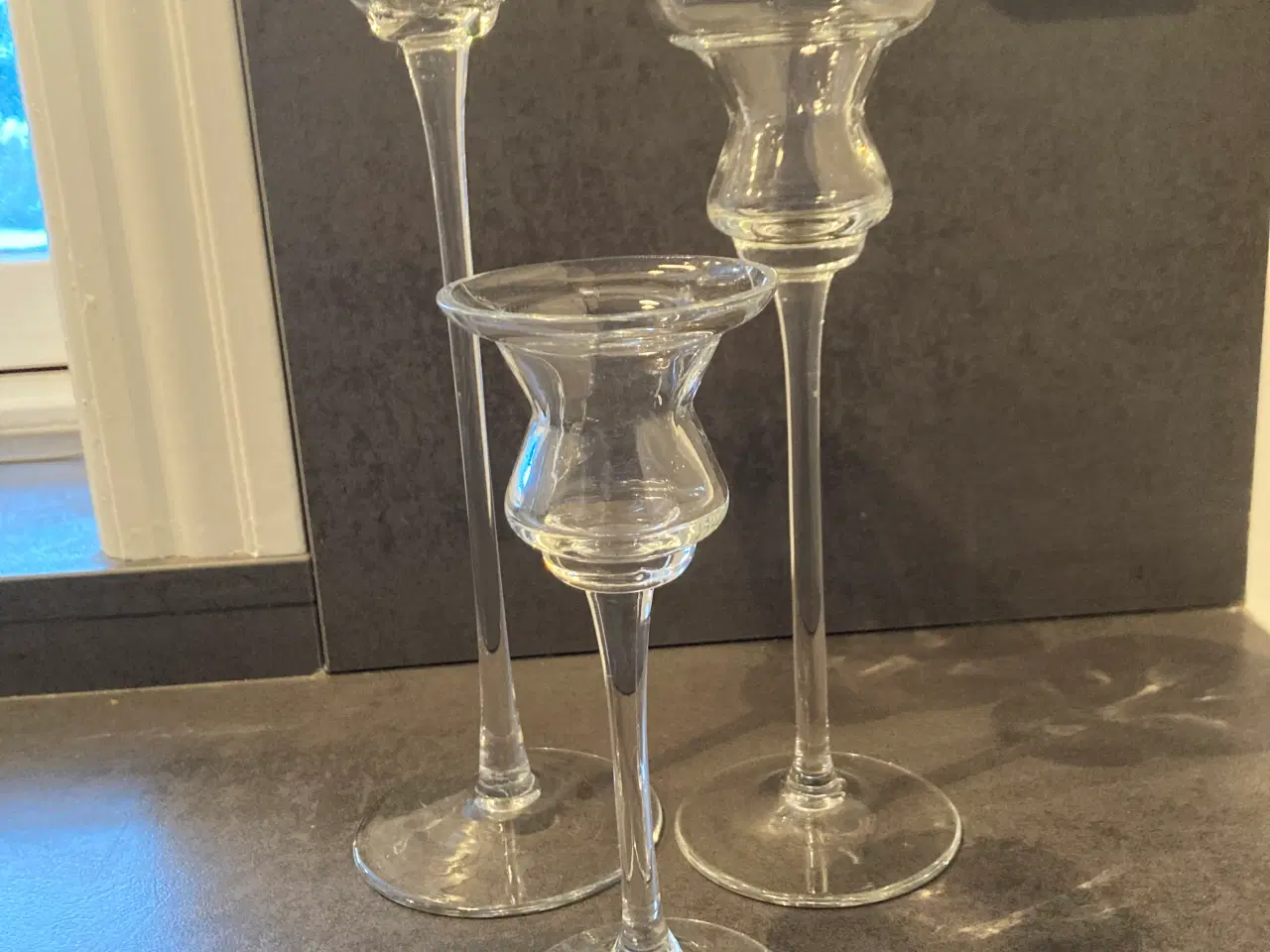 Billede 2 - Flot lysestage sæt, Holmegaard