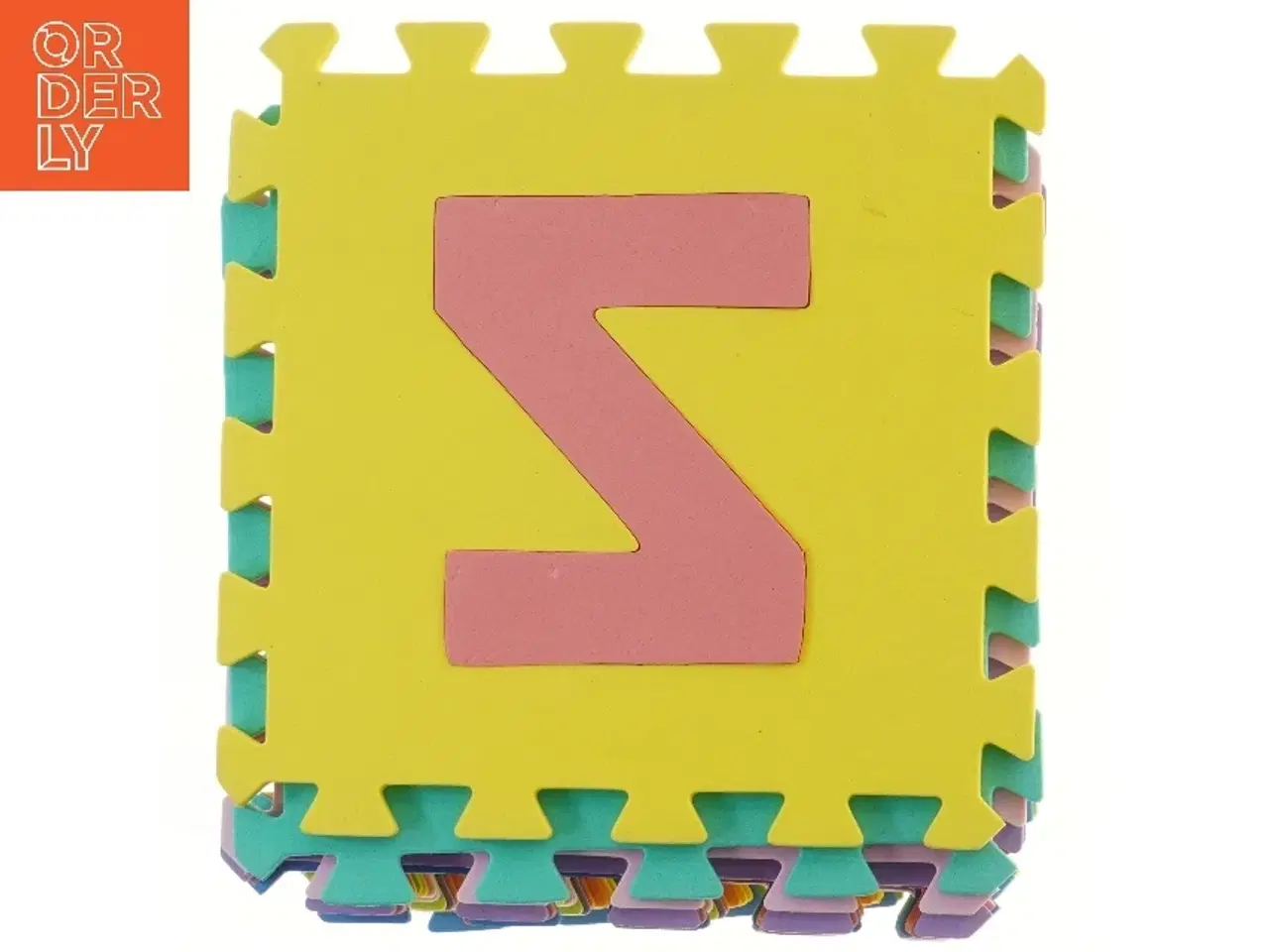 Billede 1 - Skum puslespil med tal (str. 32x32 cm)