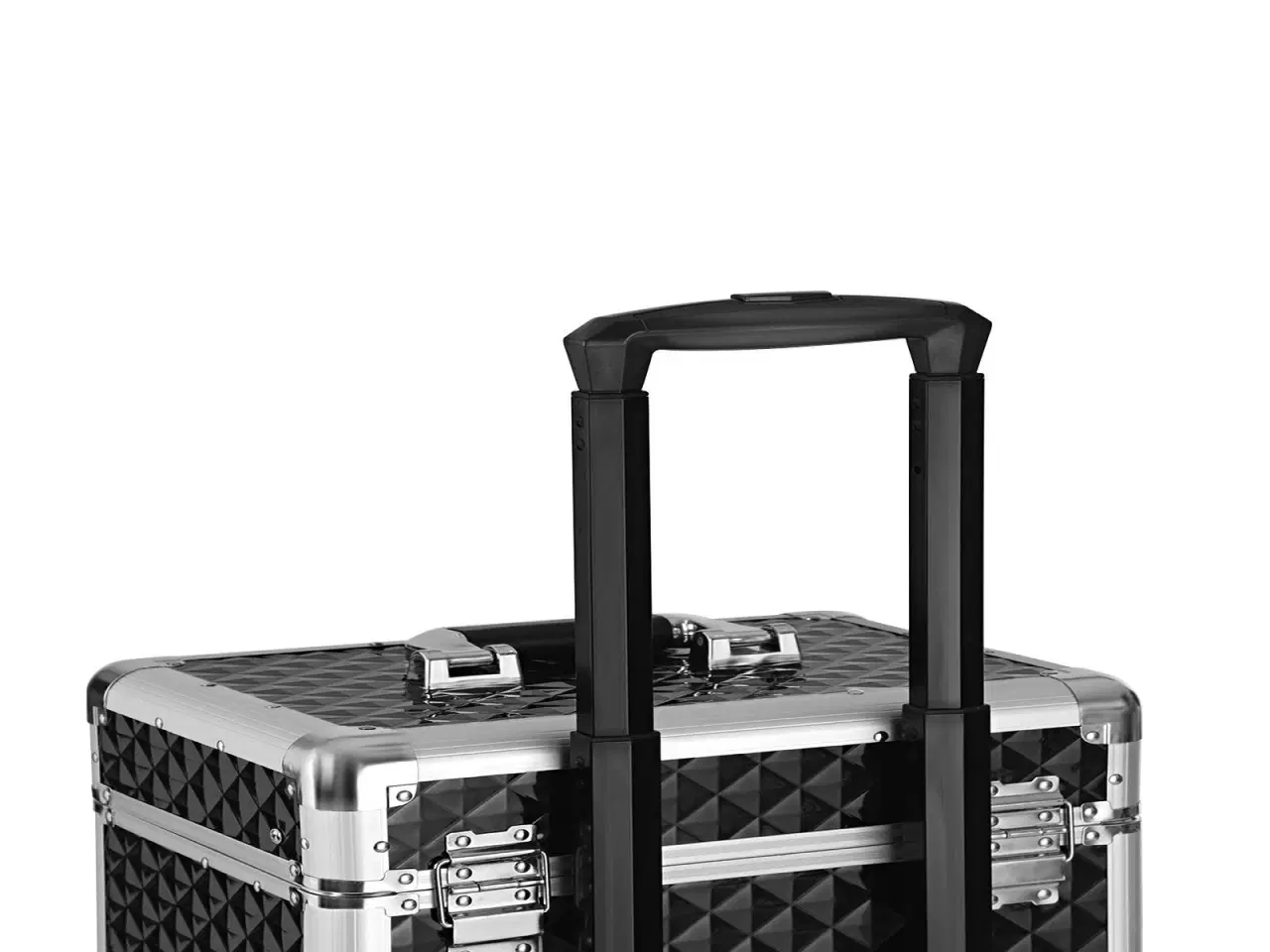 Billede 5 - Makeupkuffert på hjul låsbar, sort, 34 × 24 × 57 cm