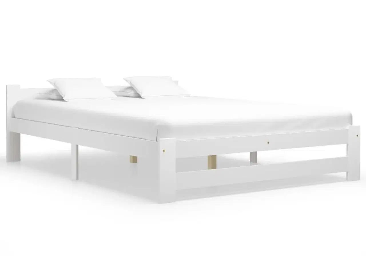 Billede 1 - Sengeramme uden madras massivt fyrretræ 120x200 cm hvid
