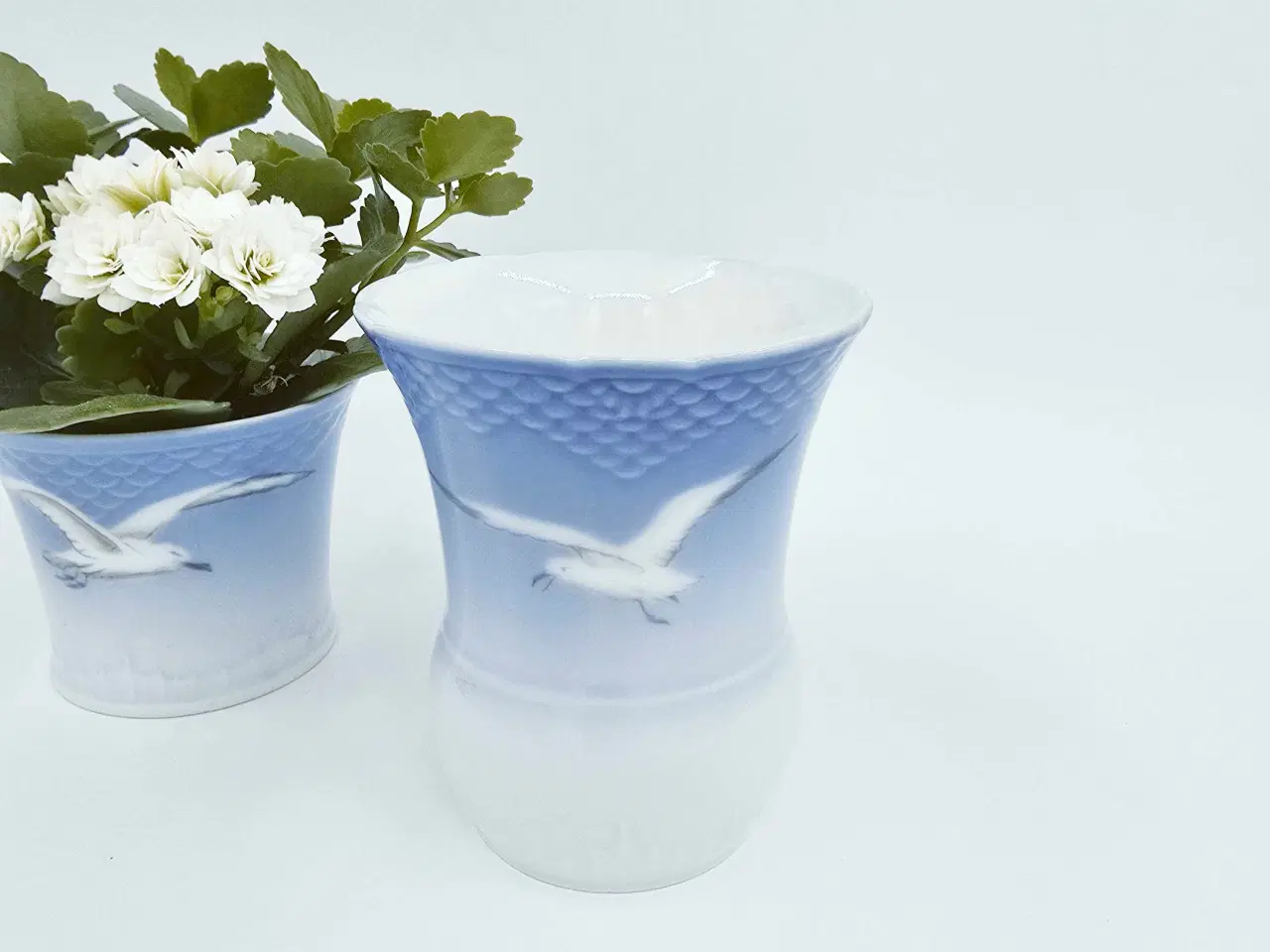 Billede 2 - Mågestel Vase uden guldkant Porcelæn 