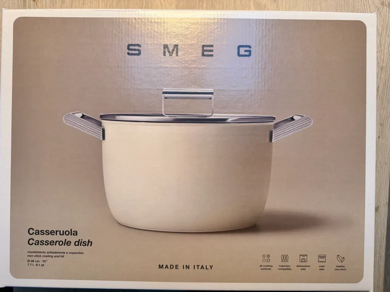 Billede 1 - SMEG Kasserolle Creme , 26 cm