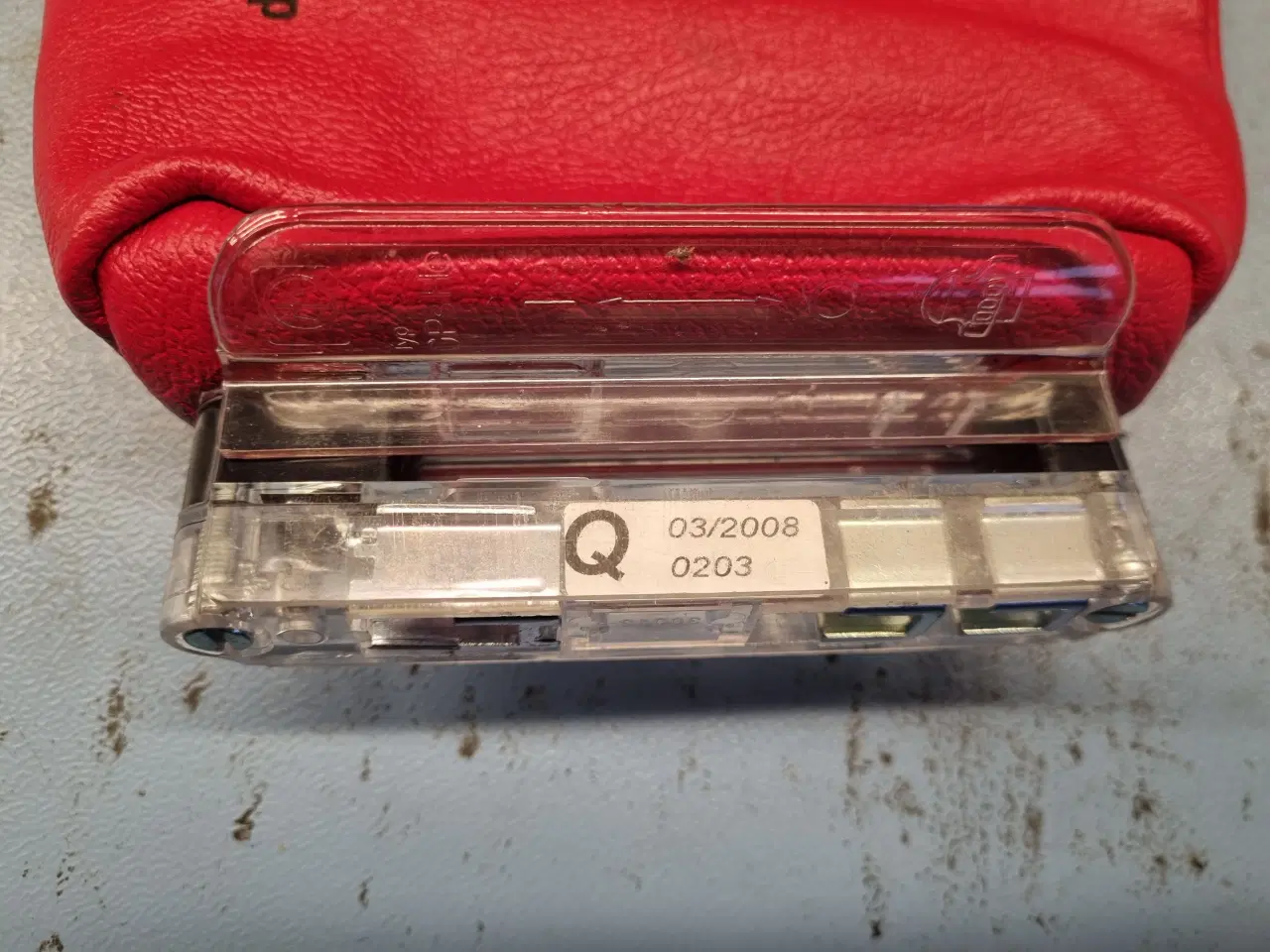 Billede 2 - L-AUS Sikringstang med handske, til knivsikringer.