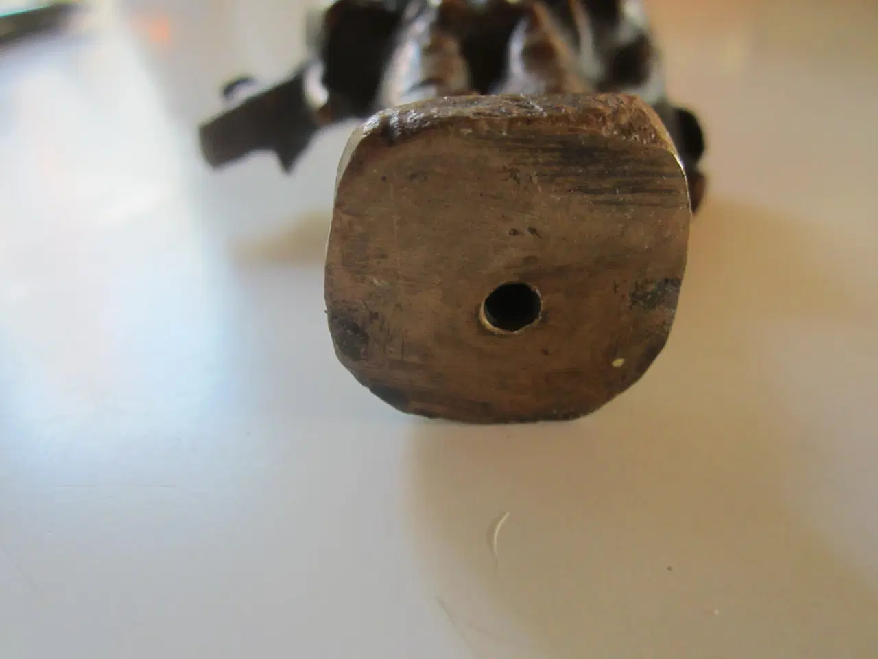 Billede 3 - Rigtig flot bronzefigur dreng m 2 grise, læs beskr