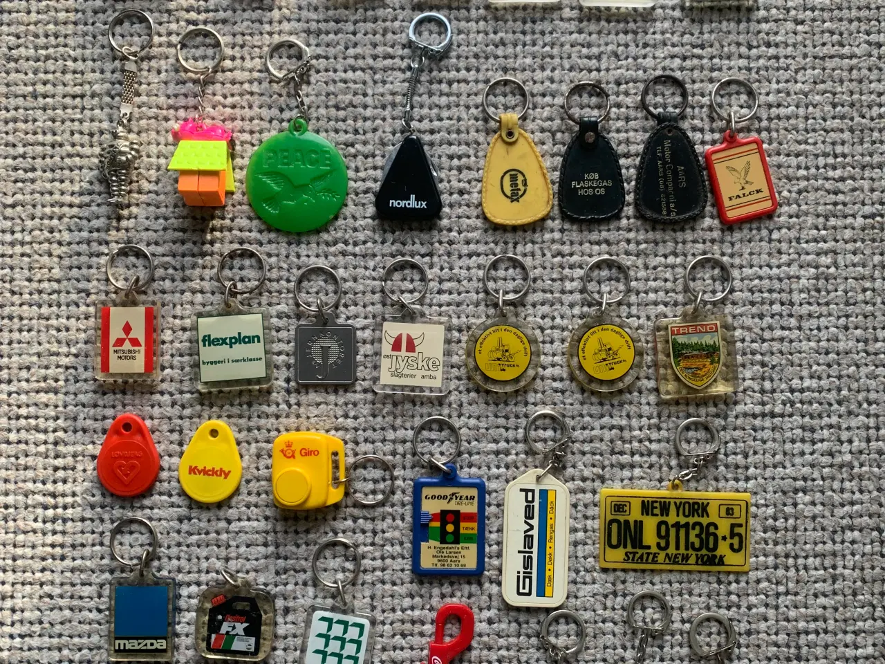 Billede 1 - Nøgleringe 35 stk