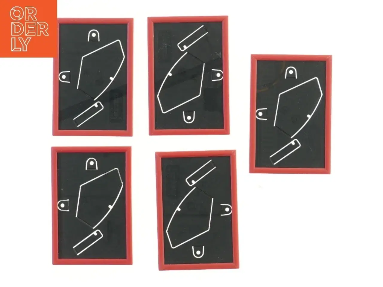 Billede 1 - 5 røde billedrammer fra IKEA (16x11 cm)