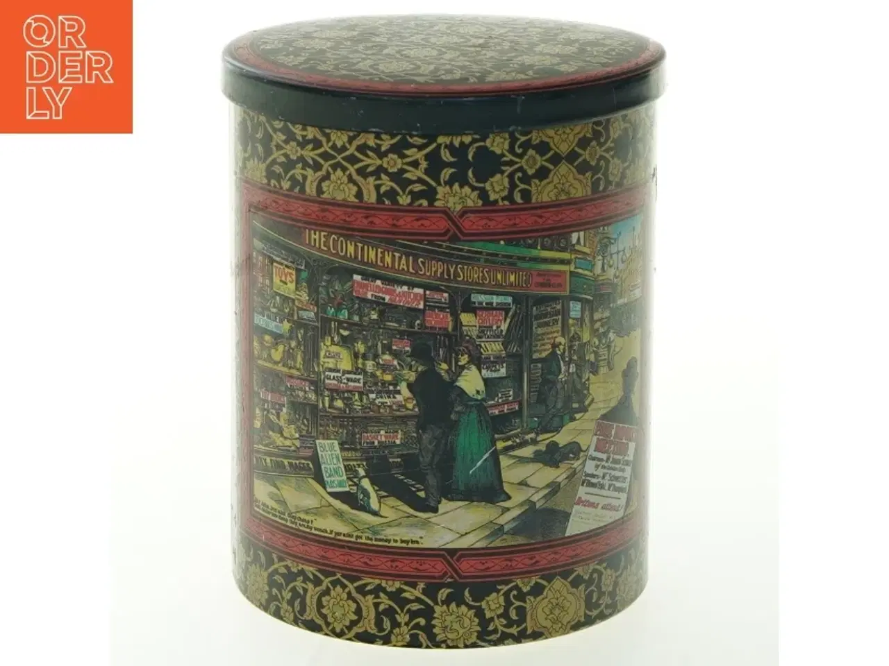 Billede 2 - Dekorativ Vintage dåse med låg (str. Ø 10x13 cm)