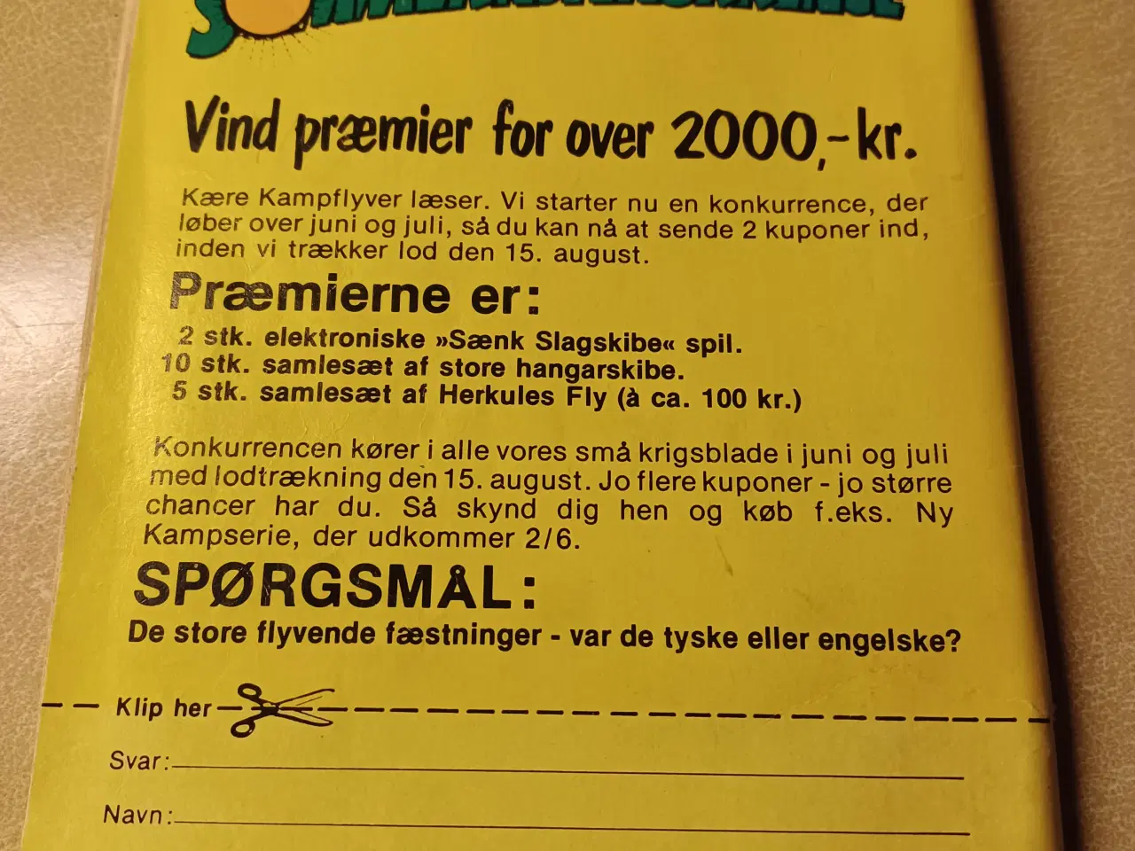 Billede 4 - "Kampflyver" tegneserie fra 1980