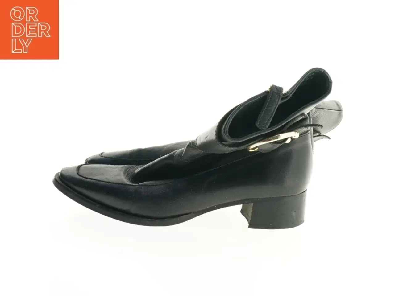 Billede 4 - Sorte læderstøvler (str. 36)