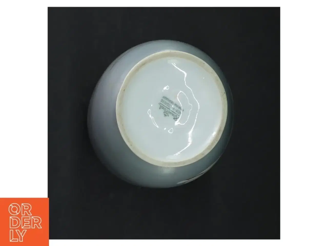 Billede 4 - Blå vase med guldkant og svanemotiv fra Rosenthal (str. 21 cm. 10 cm i diameter)