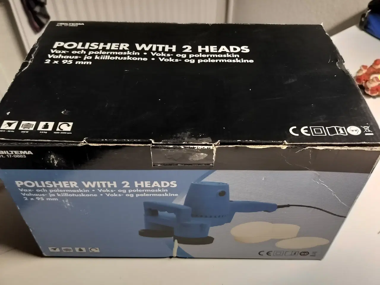 Billede 1 - Helt ny polermaskine med 2 hoveder 2 x 95 mm runde