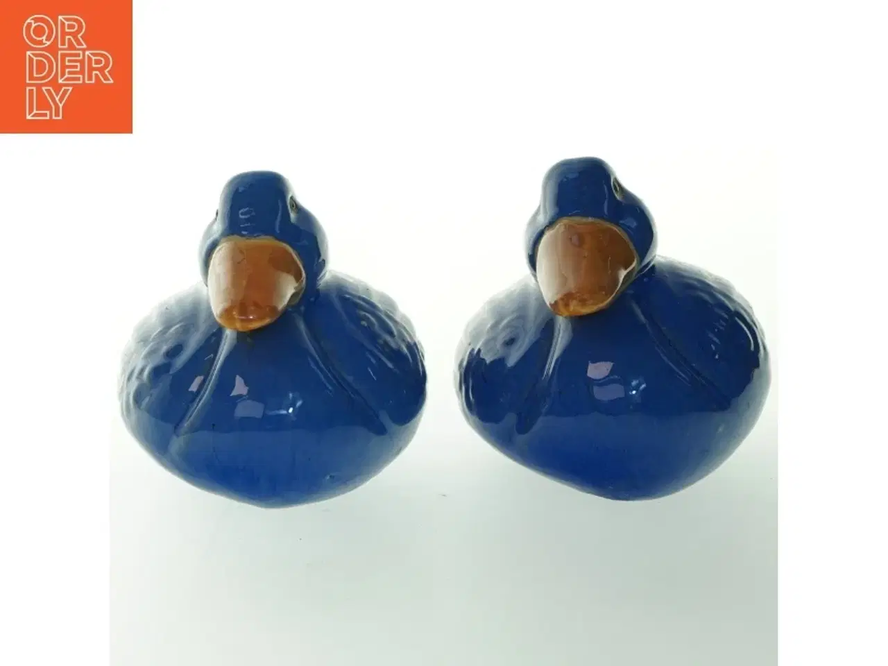 Billede 2 - Blå keramiske ænder (str. 19x12 cm)