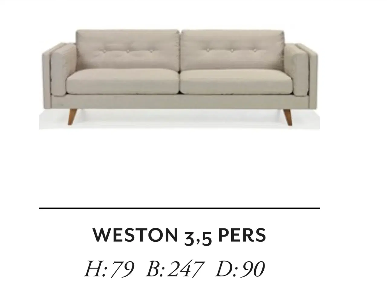 Billede 4 - Designsofa Brunstad Western 3,5 Pers. 