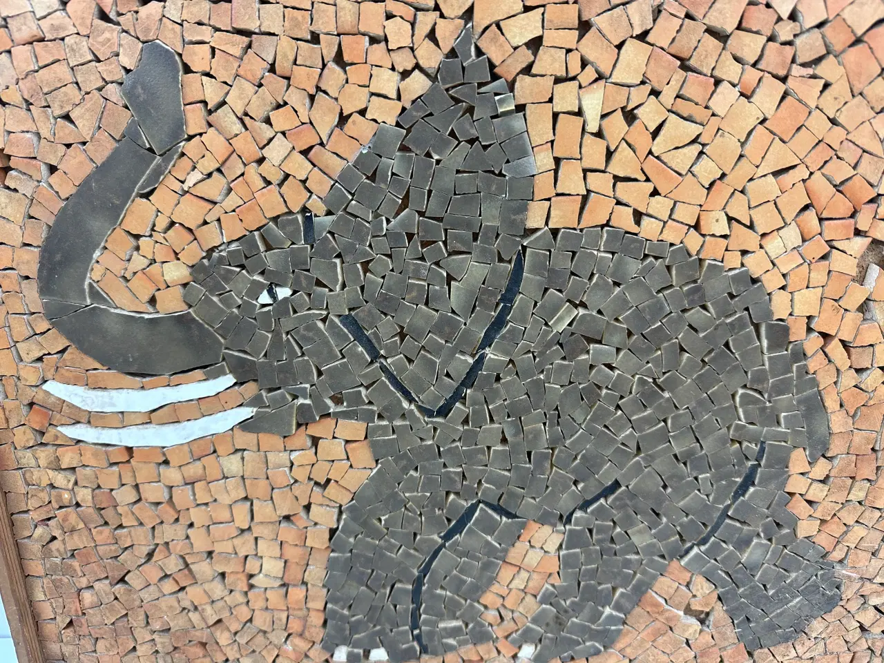 Billede 4 - Retro mosaik, Elefant