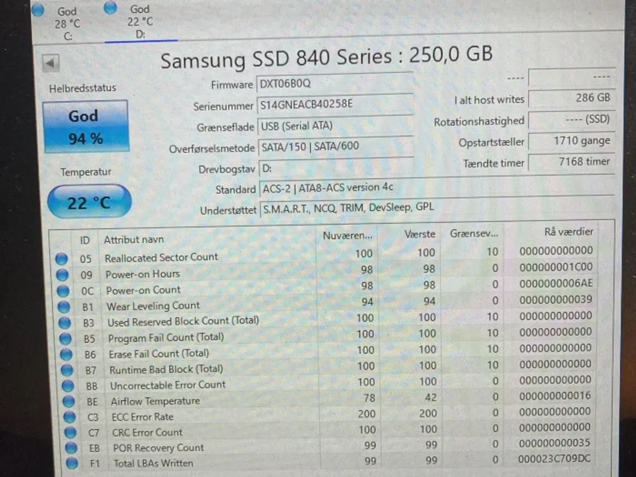 Billede 2 - Samsung SSD – 250 GB