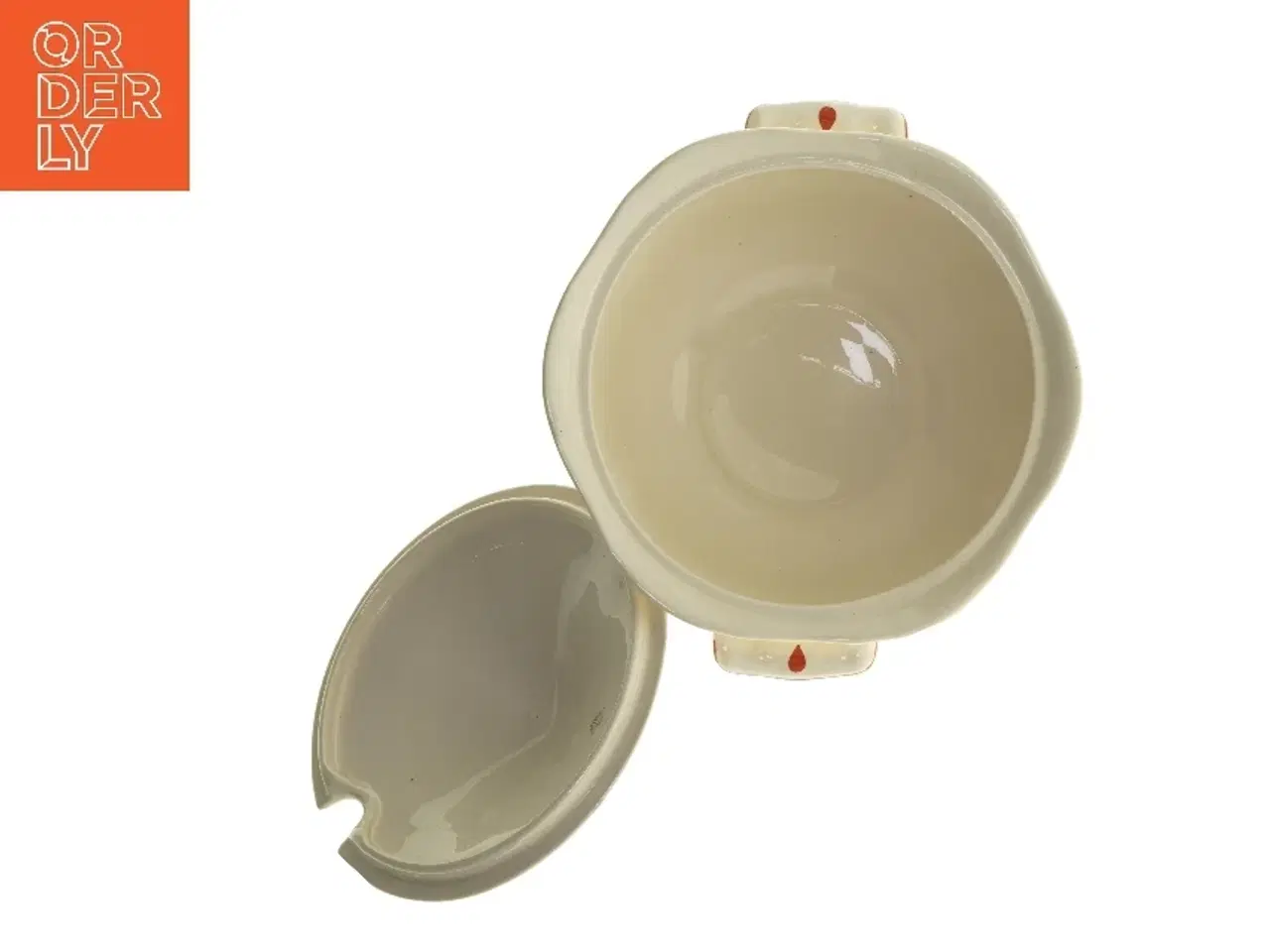 Billede 5 - Suppeterrin med låg fra Arabia (str. Ø 25x22 cm)