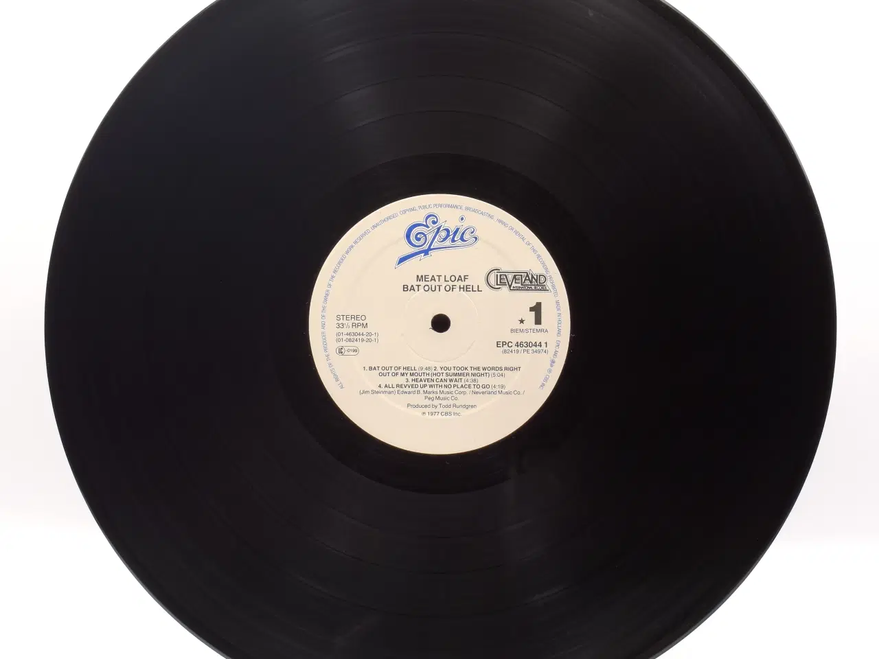 Billede 4 - Meat Loaf - Bat Out Of Hell - EU 1988 - EX/EX