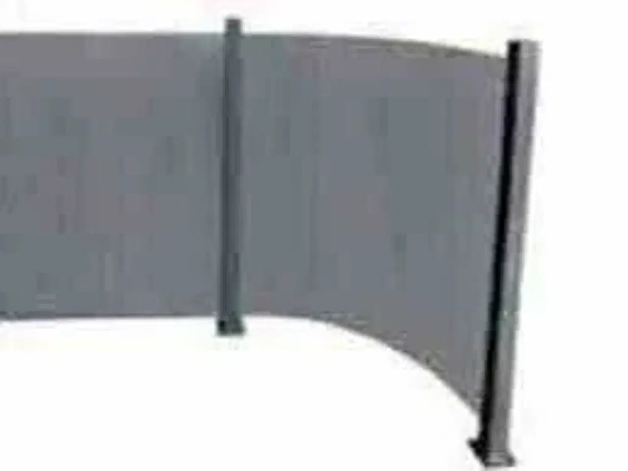 Billede 1 - 2 stk Buede Nordic Glashavehegn Røgfarvet 93x100 cm