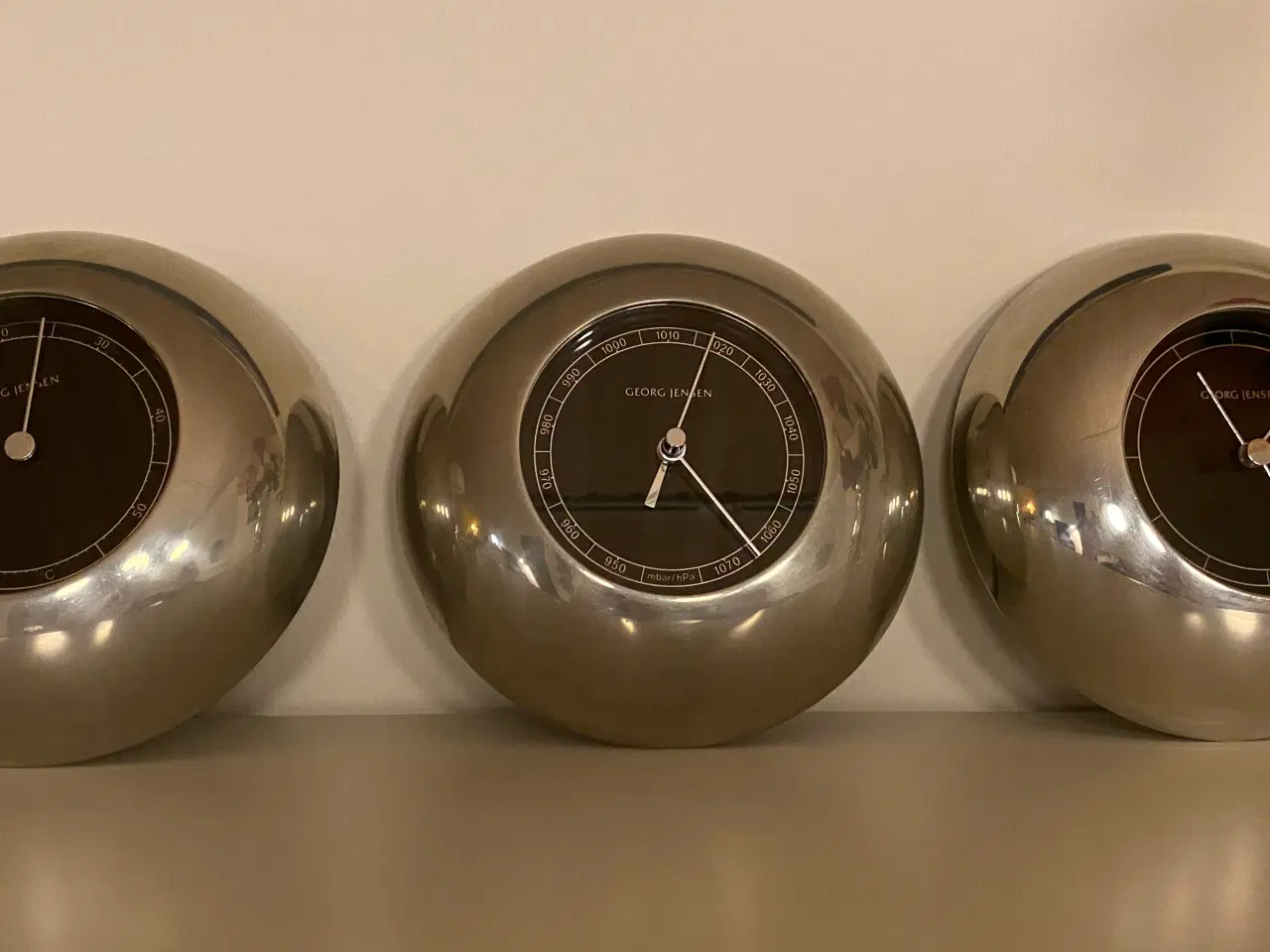 Billede 1 - Georg Jensen ur, barometer og termometer